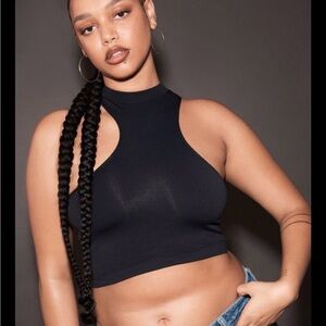 Garage Bold Asymmetrical B.DY Tank Black